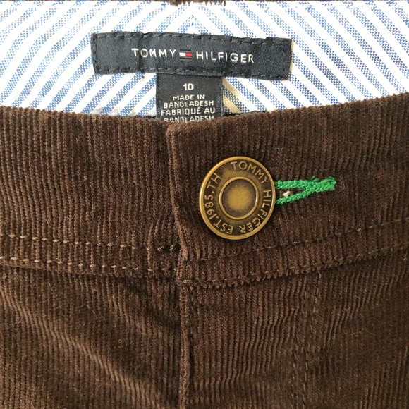 Tommy Hilfiger Chocolate Brown Corduroy Skirt Size 10 - Picture 4 of 11